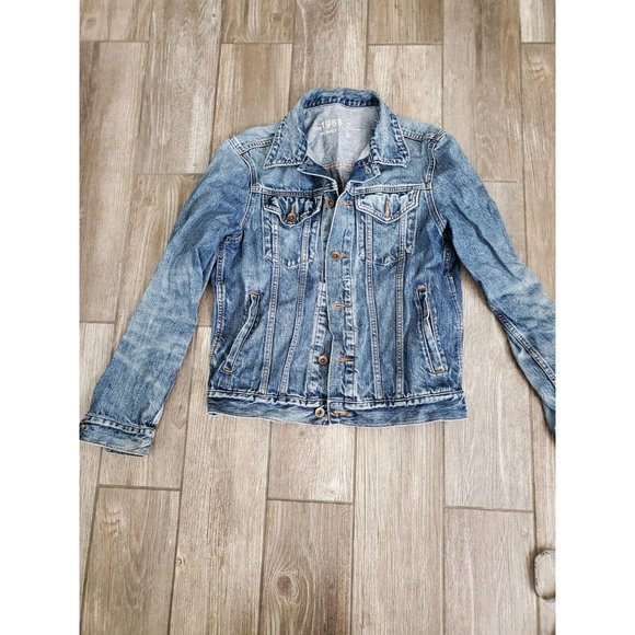 Gap Other - Gap 1969 Jean Jacket Mens Small Blue Denim Trucker Medium Wash 4 Pockets